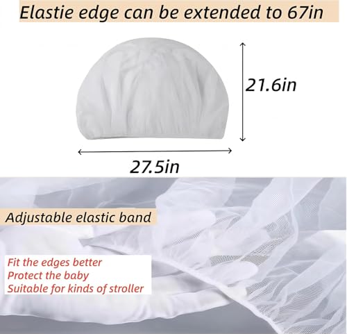 Mosquito Net for Strollers 2-Pack – Breathable Bug Protection - Image 3