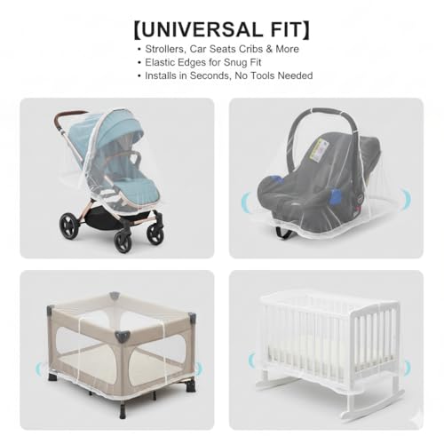 Mosquito Net for Strollers 2-Pack – Breathable Bug Protection - Image 5