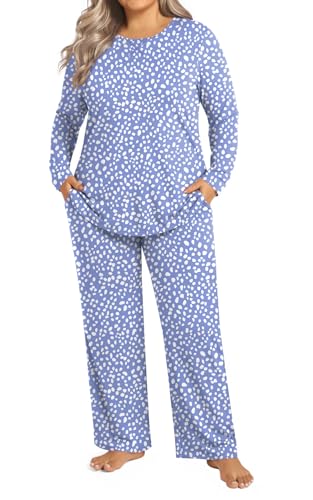 50% Off Findsweet Plus Size Pajama Set with Pockets - Image 3