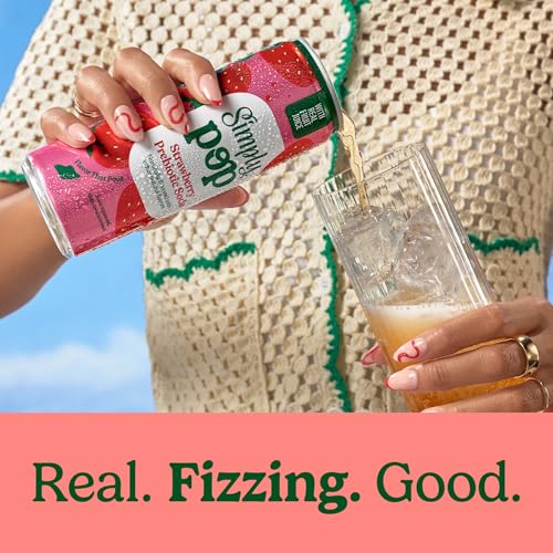 Simply POP Prebiotic Soda Strawberry, 12 Pack – Great Value - Image 4