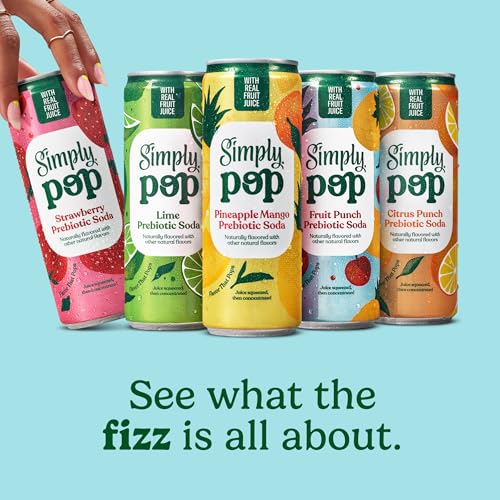 Simply POP Prebiotic Soda Strawberry, 12 Pack – Great Value - Image 6