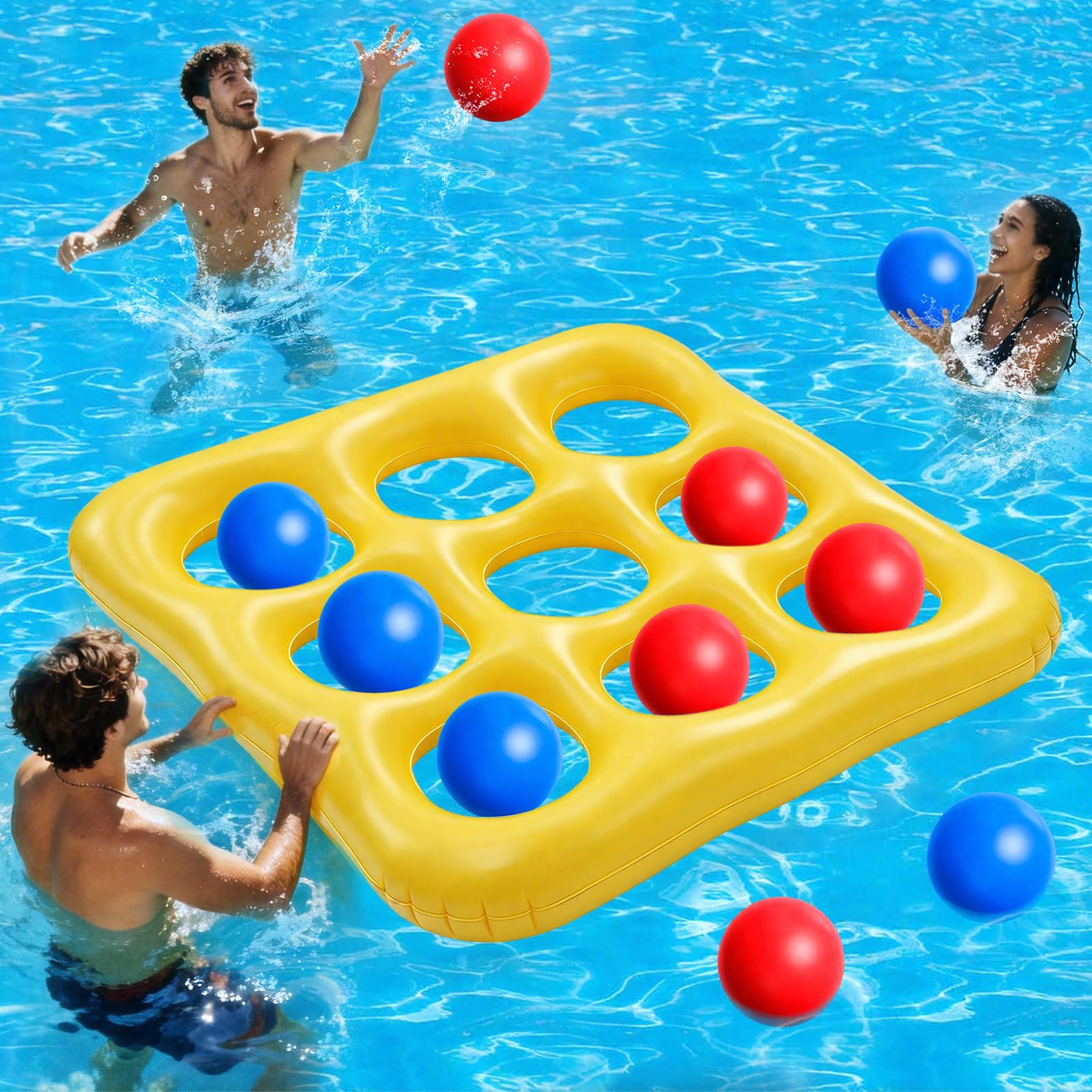 52% Off Giant Inflatable Tic-Tac-Toe Pool Game for All Ages - Image 1