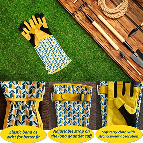 50% Off Rose & Cactus Gauntlet Gardening Gloves - Image 3