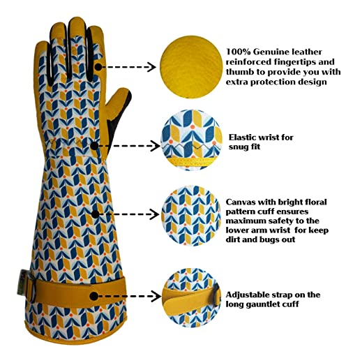 50% Off Rose & Cactus Gauntlet Gardening Gloves - Image 7