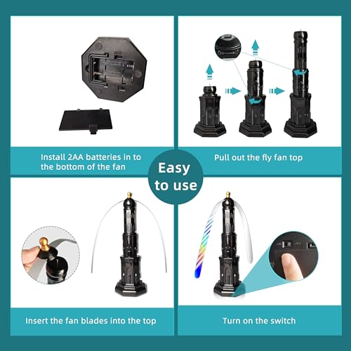 56% Off 4pc Fly Repellent Fans for Picnic Tables - Image 5