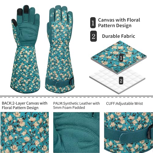 50% Off Rose Gauntlet Gardening Gloves - Thorn-Proof & Durable - Image 3
