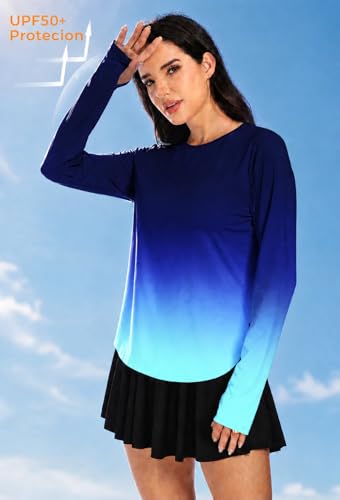 35% Off Alaroo Long Sleeve Workout Tops for Women UPF 50+ - Image 4
