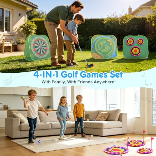 4-in-1 Light Up Golf Game for Kids – 38% Off - Image 3