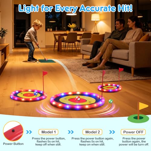 4-in-1 Light Up Golf Game for Kids – 38% Off - Image 4