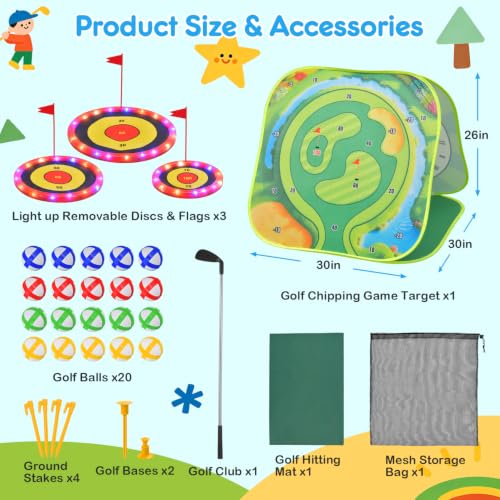 4-in-1 Light Up Golf Game for Kids – 38% Off - Image 6