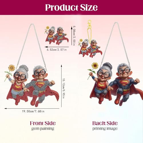 50% Off Superhero Diamond Painting Hanging Decoration Kit - Image 3