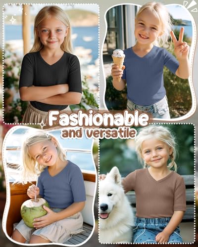 50% Off 3-Pack Cotton Ribbed Tees for Toddler Girls - Image 3