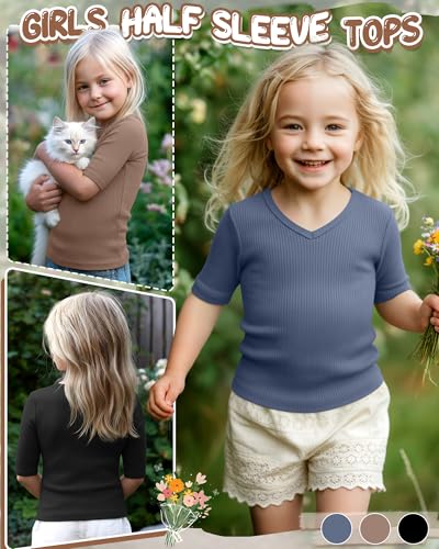 50% Off 3-Pack Cotton Ribbed Tees for Toddler Girls - Image 4