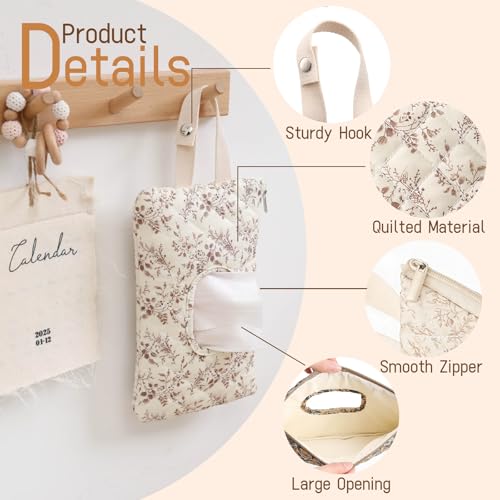 48% Off Quilted Baby Wipe Holder – Perfect for On-the-Go - Image 4