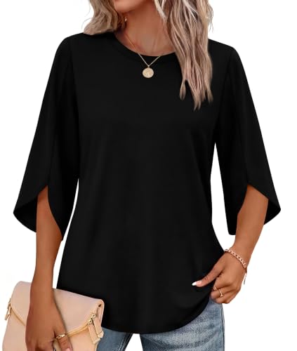 50% Off OFEEFAN 3/4 Sleeve Women's Tops - Use Code 8UPBWM8Y - Image 3