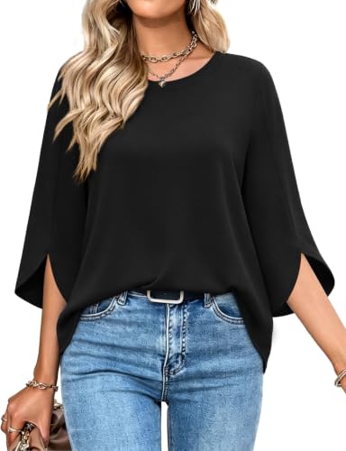 50% Off OFEEFAN 3/4 Sleeve Women's Tops - Use Code 8UPBWM8Y - Image 4