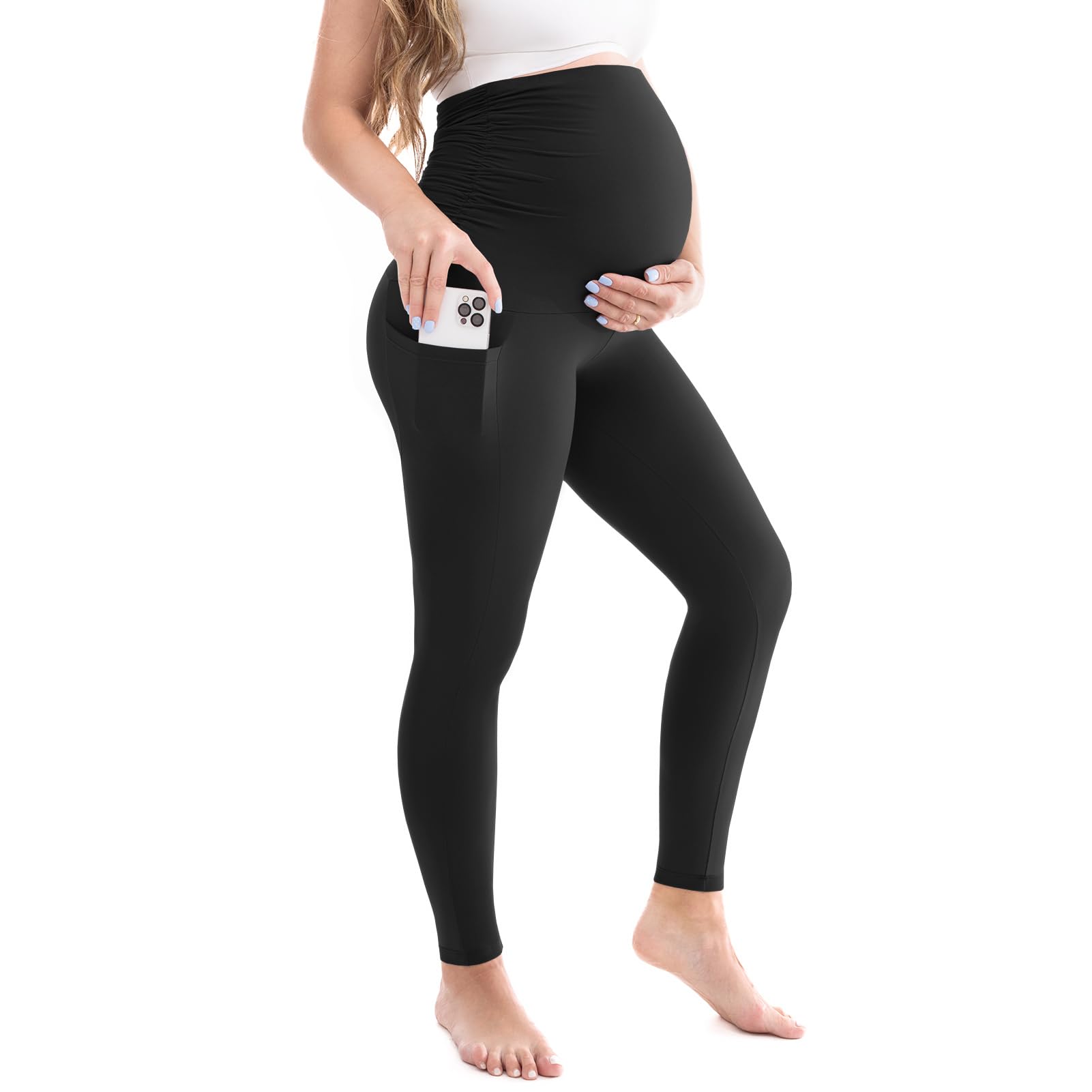 Leafigure Maternity Leggings with Pockets Under $10 - Image 1