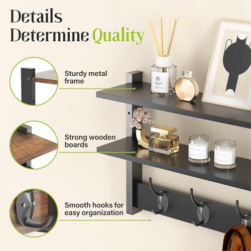 Save with Code 3T9M3VI2 on 2-Tier Wall Mount Coat Rack - Image 3