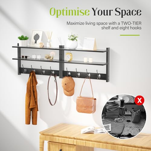 Save with Code 3T9M3VI2 on 2-Tier Wall Mount Coat Rack - Image 5