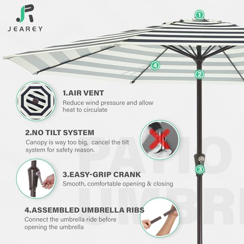 JEAREY 11' Patio Umbrella: Great Value Outdoor Shade - Image 5