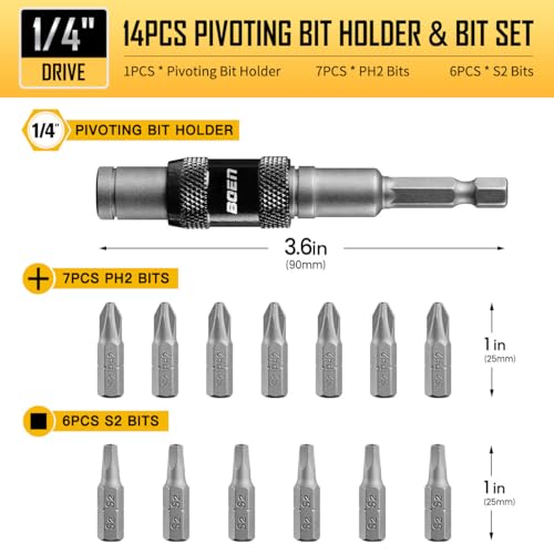 Save 75% on boen 14-Piece Magnetic Bit Holder Set - Image 3