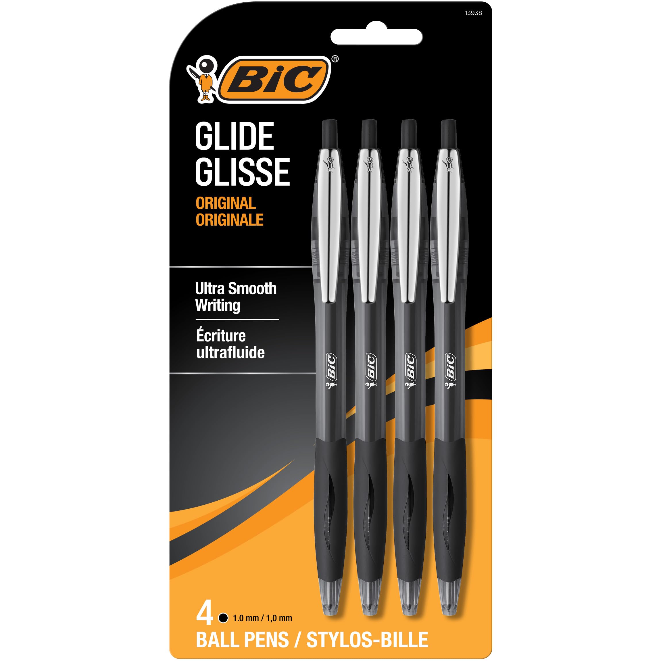 40% Off BIC Glide Retractable Ballpoint Pens, 4-Pack