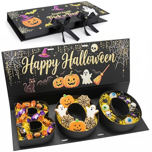 50% Off BOO-Shaped Halloween Treat Box – DIY Fillable Craft Kit - Image 2