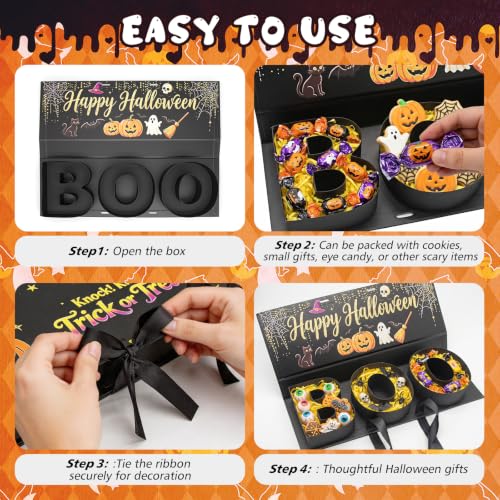 50% Off BOO-Shaped Halloween Treat Box – DIY Fillable Craft Kit - Image 5