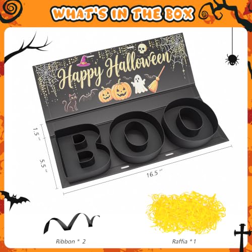 50% Off BOO-Shaped Halloween Treat Box – DIY Fillable Craft Kit - Image 6