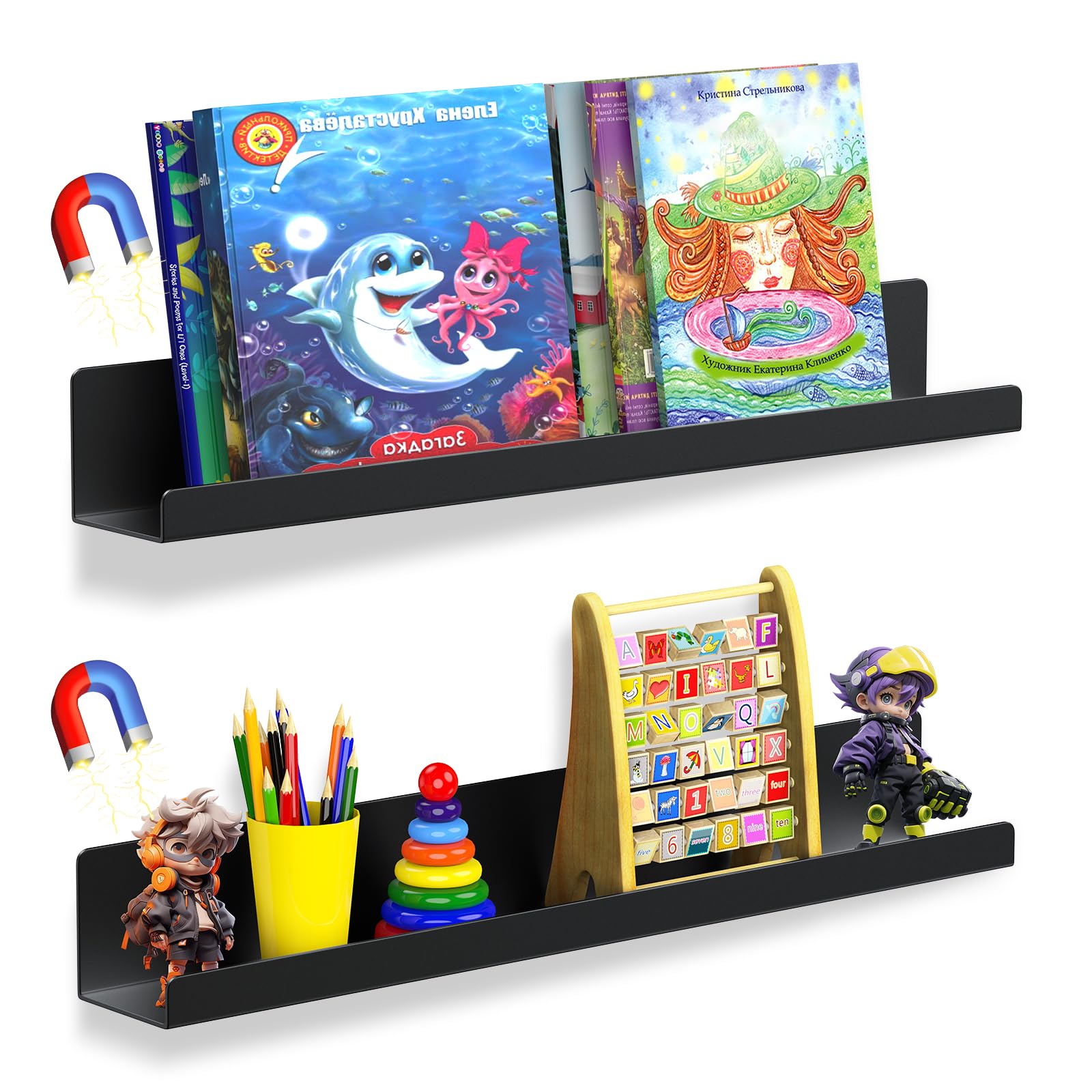 50% Off Magnetic Book Shelf Set for Whiteboard Organization - Image 1