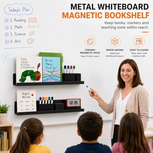 50% Off Magnetic Book Shelf Set for Whiteboard Organization - Image 7