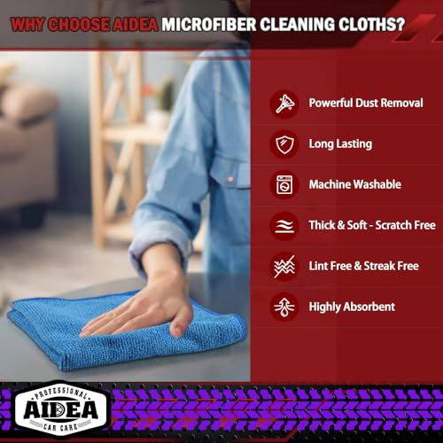 21% Off AIDEA 50PK Microfiber Cleaning Cloths - Image 4