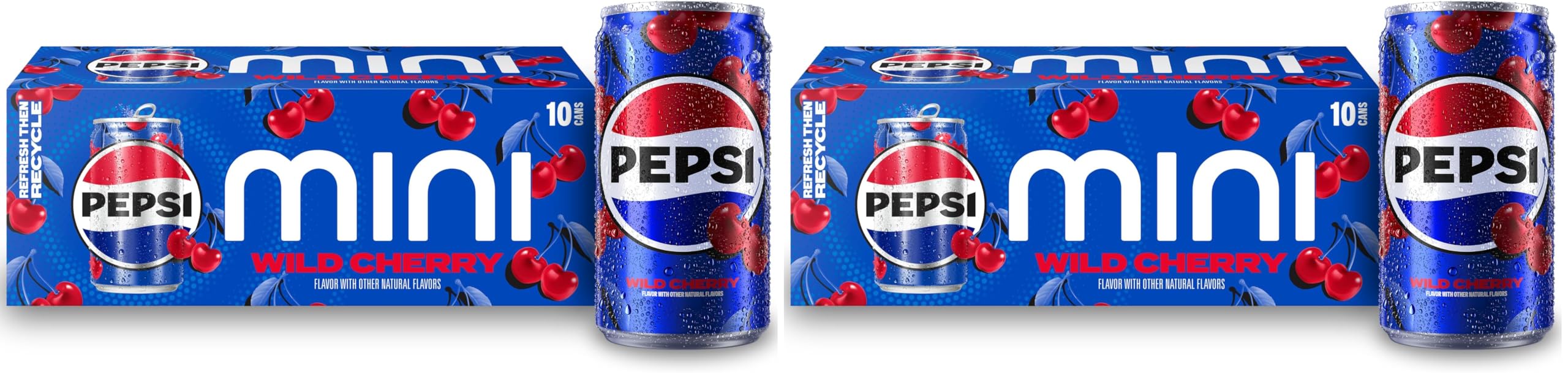 52% Off Pepsi Wild Cherry Soda Mini Cans (2 Packs of 10) - Image 1