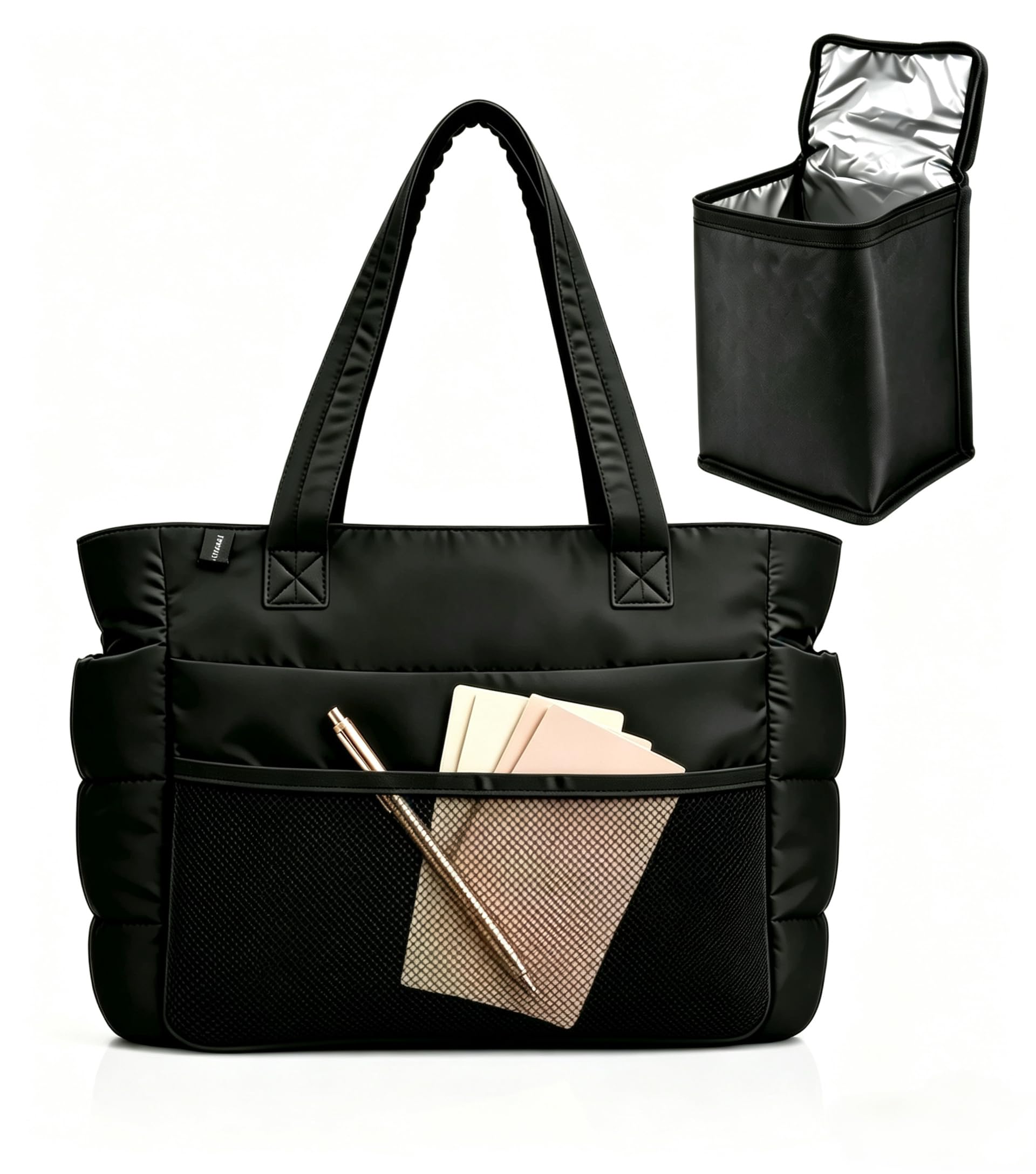 50% Off PoVwlty Quilted Tote Bag for Women - Image 1