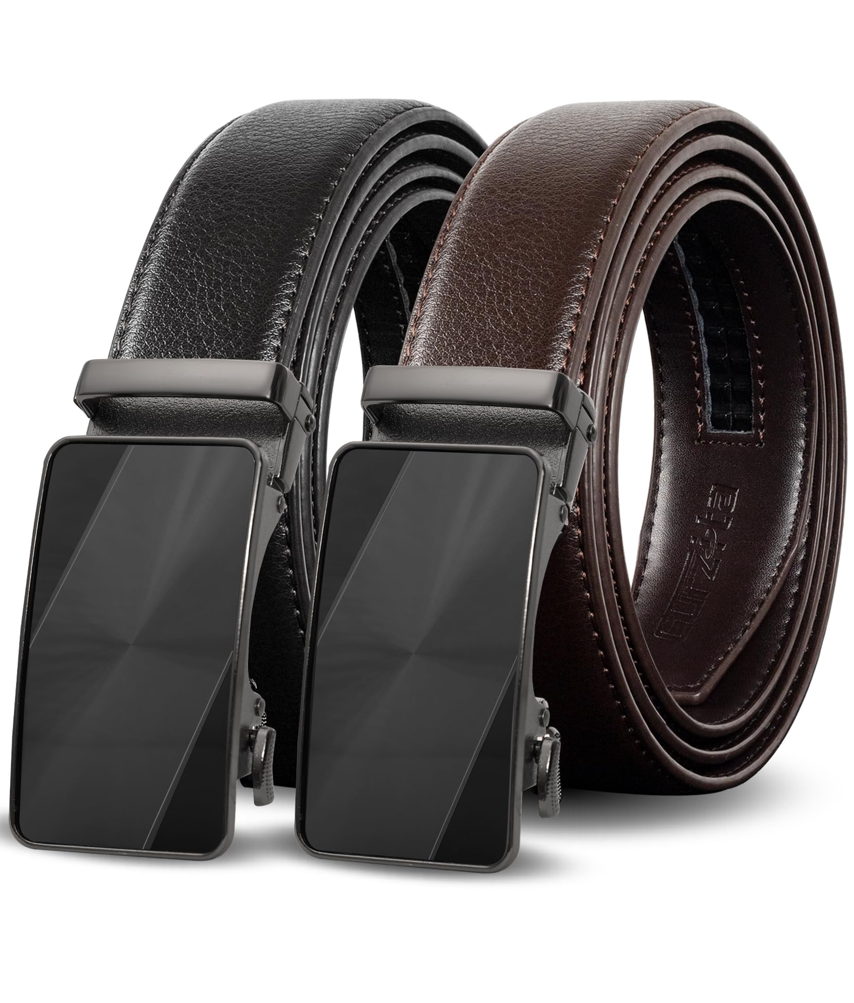 50% OFF Truyis 2-Pack Mens Ratchet Leather Belts - Image 1