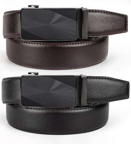 50% OFF Truyis 2-Pack Mens Ratchet Leather Belts - Image 4