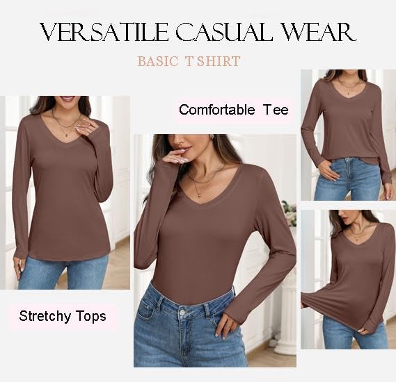 40% Off Zeagoo Women's 3-Pack V-Neck Tees - Use Code - Image 6