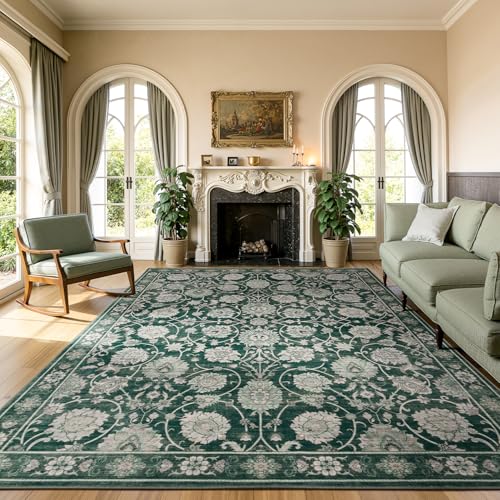 20% Off Floral 8x10 Washable Area Rug for Living Room - Image 2