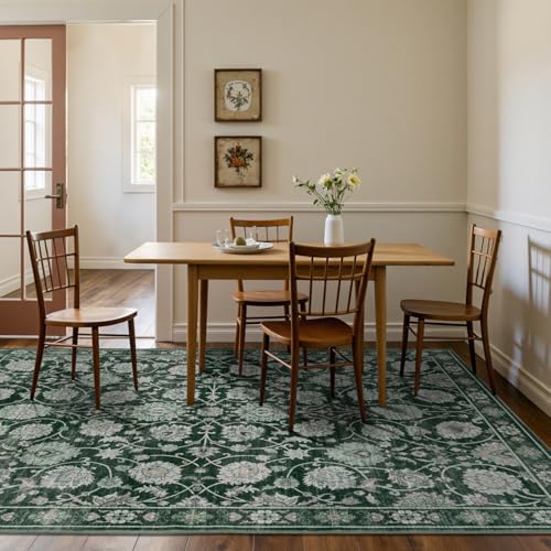 20% Off Floral 8x10 Washable Area Rug for Living Room - Image 6