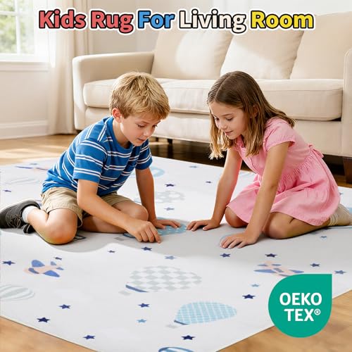 35% Off UKISS Non-Slip Kids Play Rug for Playroom - Image 4