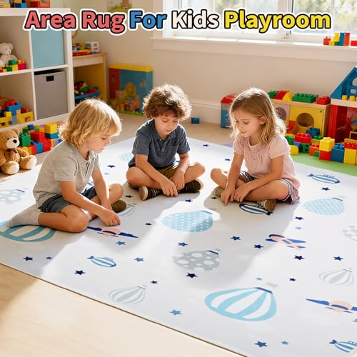 35% Off UKISS Non-Slip Kids Play Rug for Playroom - Image 5