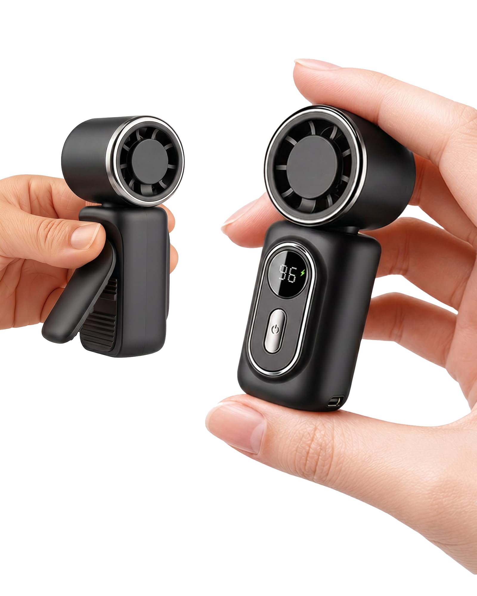 33% Off Mini Clip on Fan with 3000mAh Battery & LED Display