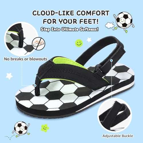 43% Off Toddler Flip Flops with Adjustable Back Strap - Image 5