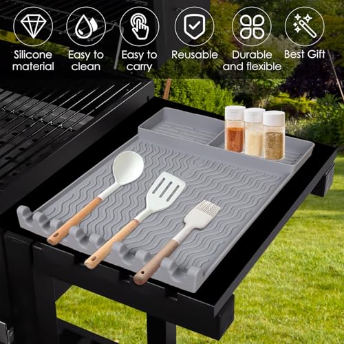 Silicone Griddle Mat with Spatula Holder, Code 5VHJLYU9 - Image 3