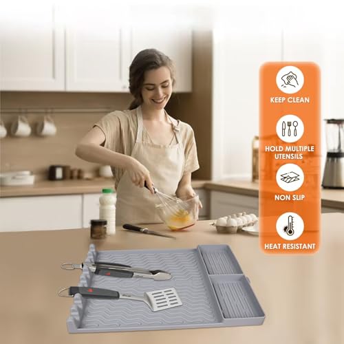 Silicone Griddle Mat with Spatula Holder, Code 5VHJLYU9 - Image 8