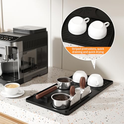 24×16 Silicone Coffee Mat with Detachable Drying Mat at $9.99 - Image 3