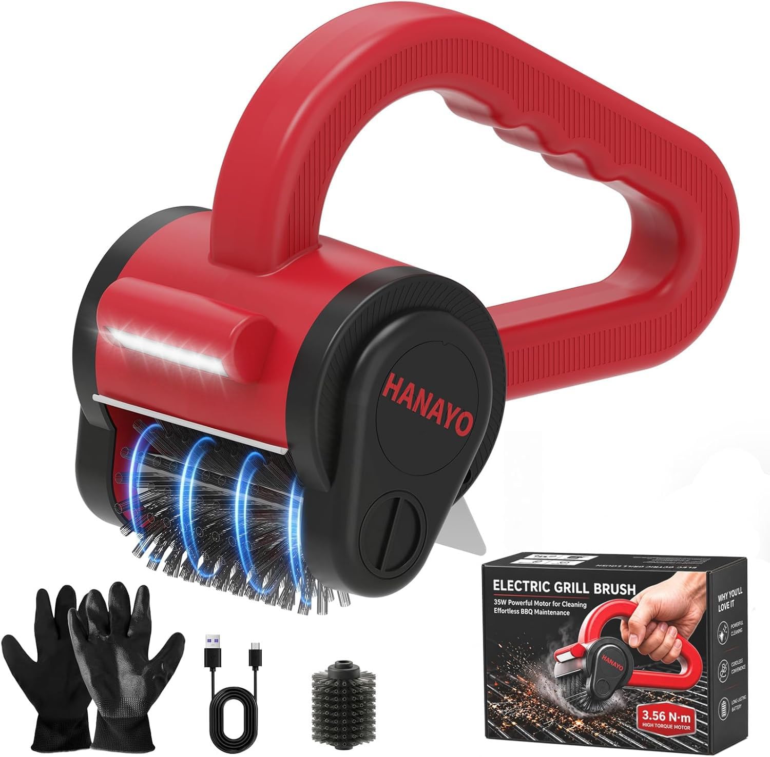 38% Off Hanayo Rechargeable Electric BBQ Grill Brush - Image 1