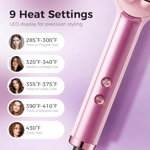 Ufree Hair Straightener Brush for Women, Pink - 50% Off + Code - Image 6