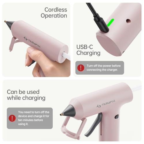 15% Off Tilswall Cordless Hot Glue Gun + Sticks - Image 5
