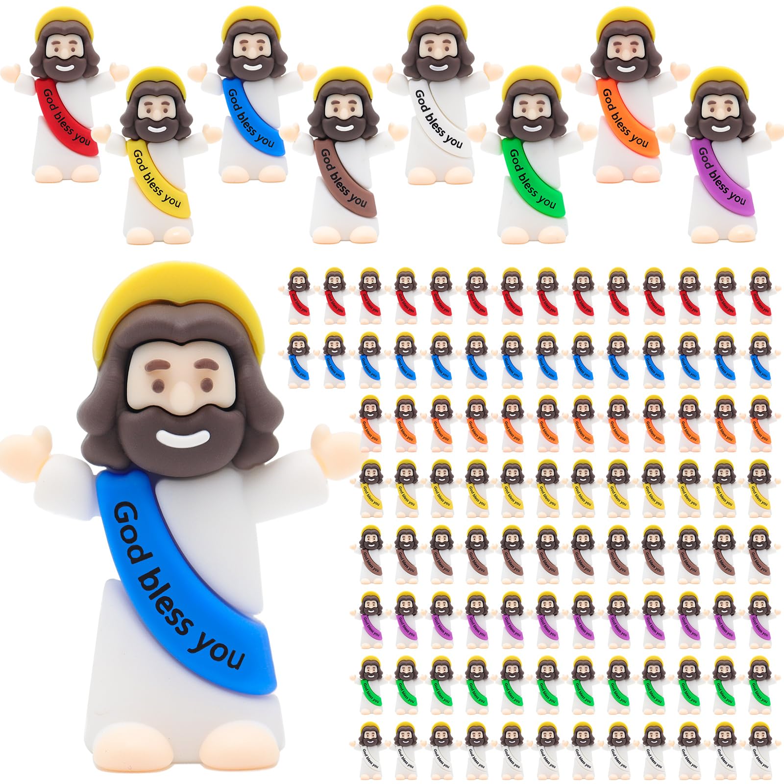 100pcs Mini Jesus Figures for $11.39 with Code YQPKC8E3